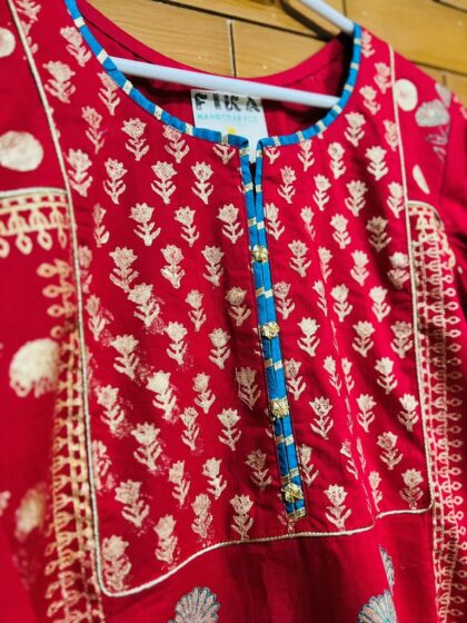 Gulnaar – Hand Block Printed A-Line Shirt