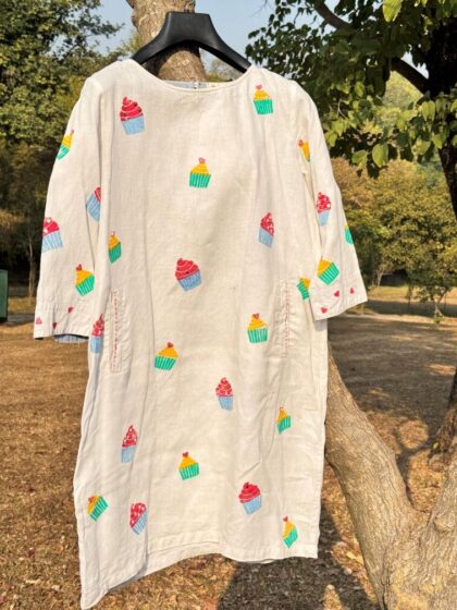 Cupcake Delight – Hand Block Printed Kurta