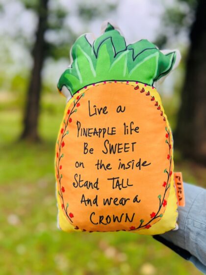 Pineapple yellow cushion