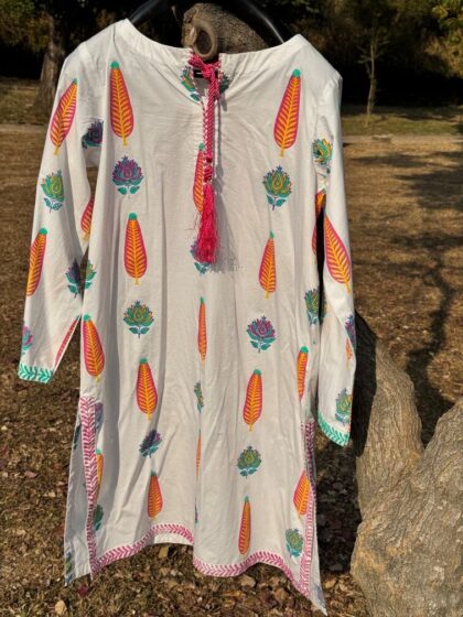 Floral Breeze Cotton Kurta